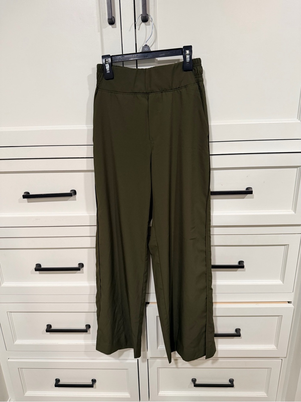 Old Navy Olive Boot-Cut Wide-Leg Pull-On Pants